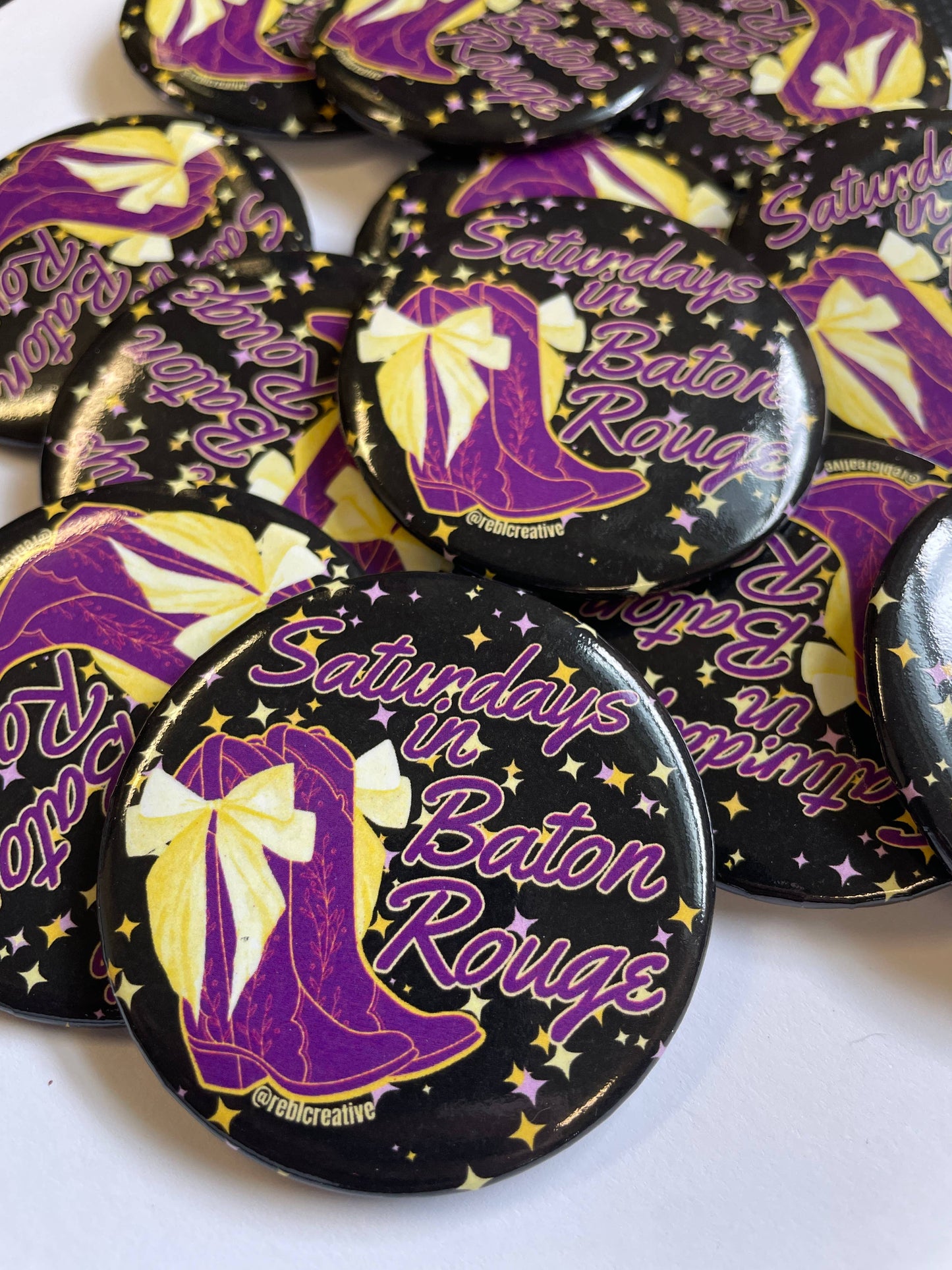 Boots and Stars - Baton Rouge - Game Day Button