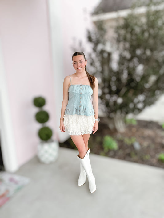 Boho Lace Skort