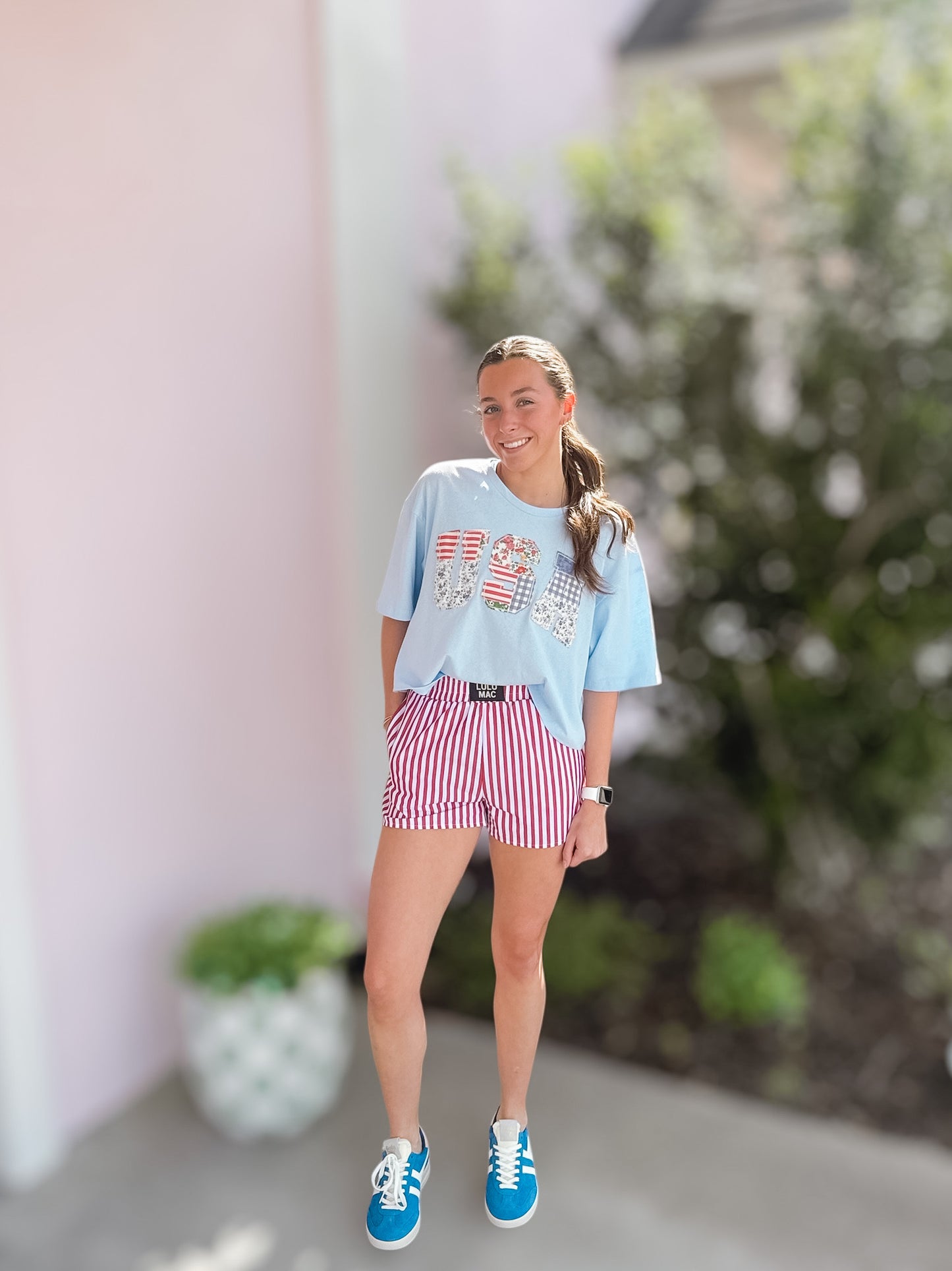 RED STRIPED BOXER SHORT