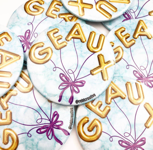 Balloons - Geaux - Game Day Button