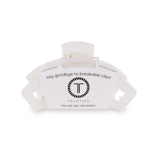 Open Hair Clip | Medium | Coconut White