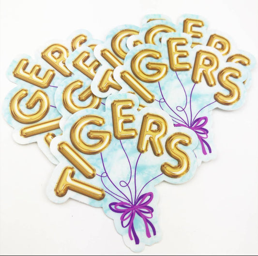 GAME DAY STICKER - TIGERS Balloons
