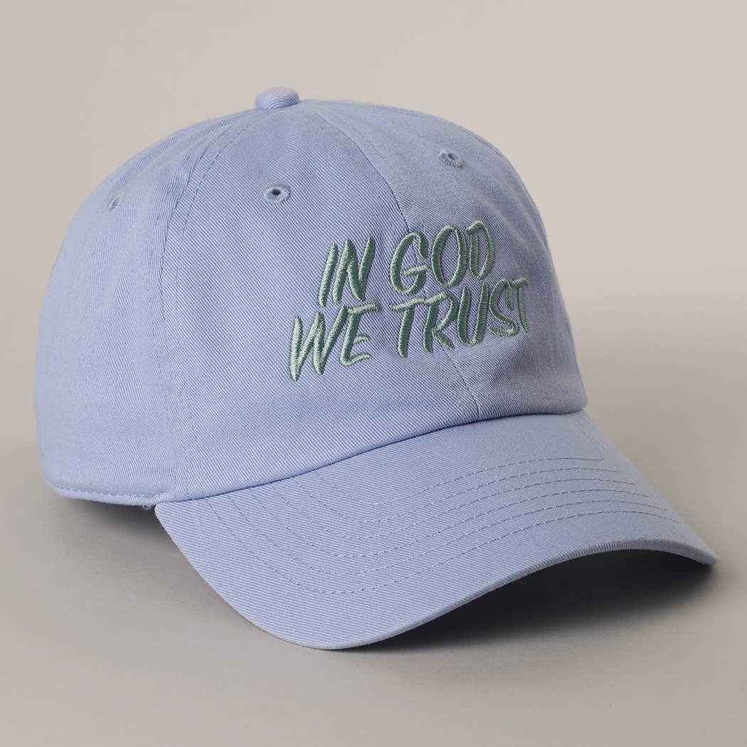 IN GOD WE TRUST Embroidery Baseball Cap
