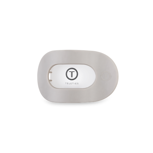 Round Flat Hair Clip | Small | Silver Flames