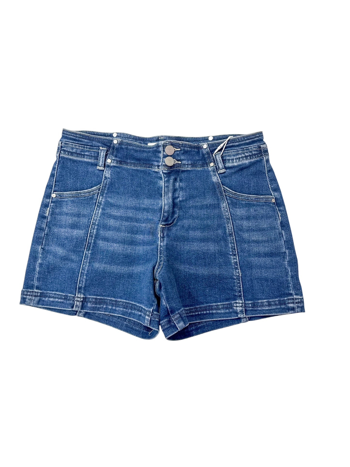 Kaci Double Button Denim Shorts