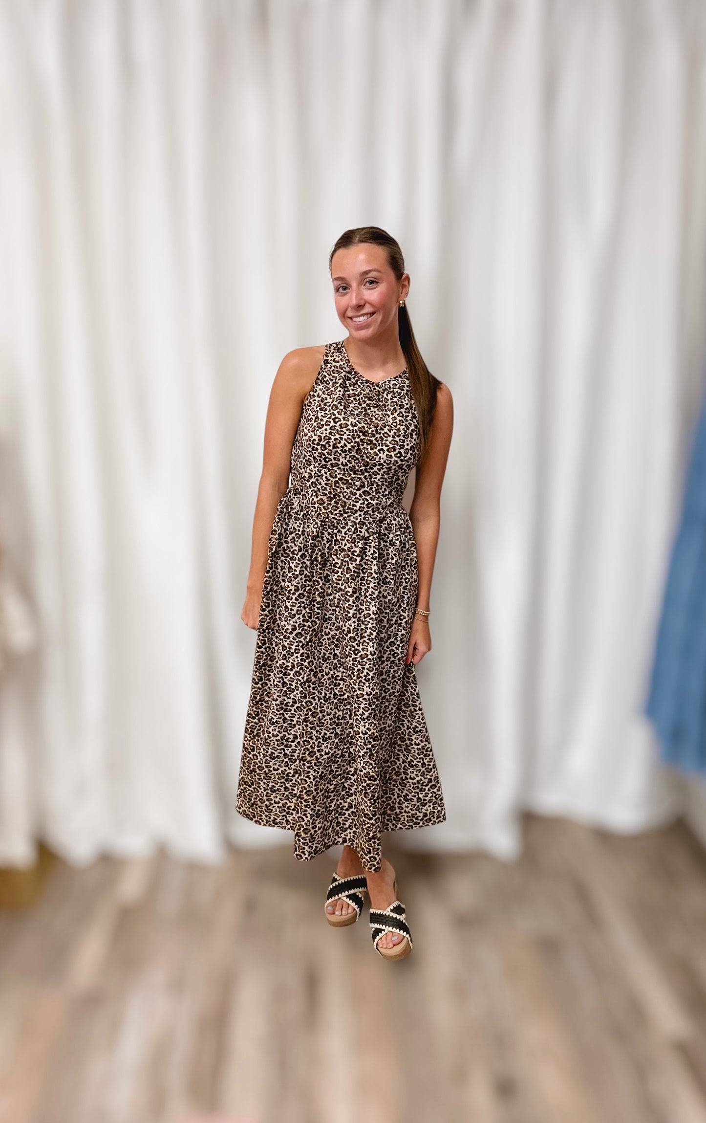 Sassy & Free Poplin Midi Dress