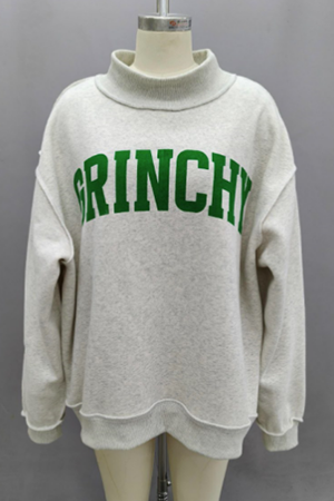 'GRINCHY & NAUGHTY' Reversible Sweatshirt