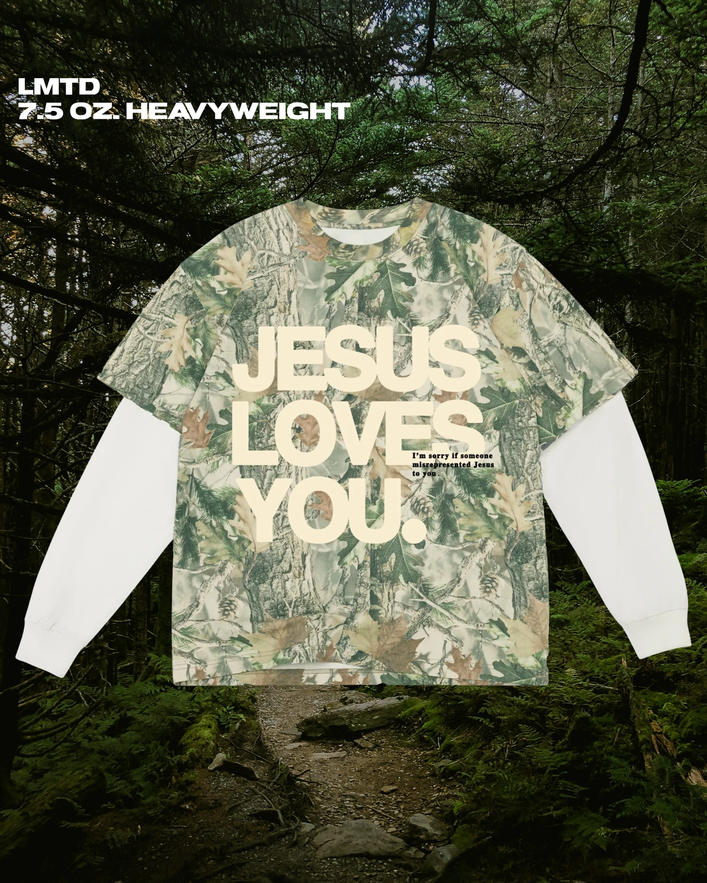 LMTD || Double Sleeve Ivory/Camo