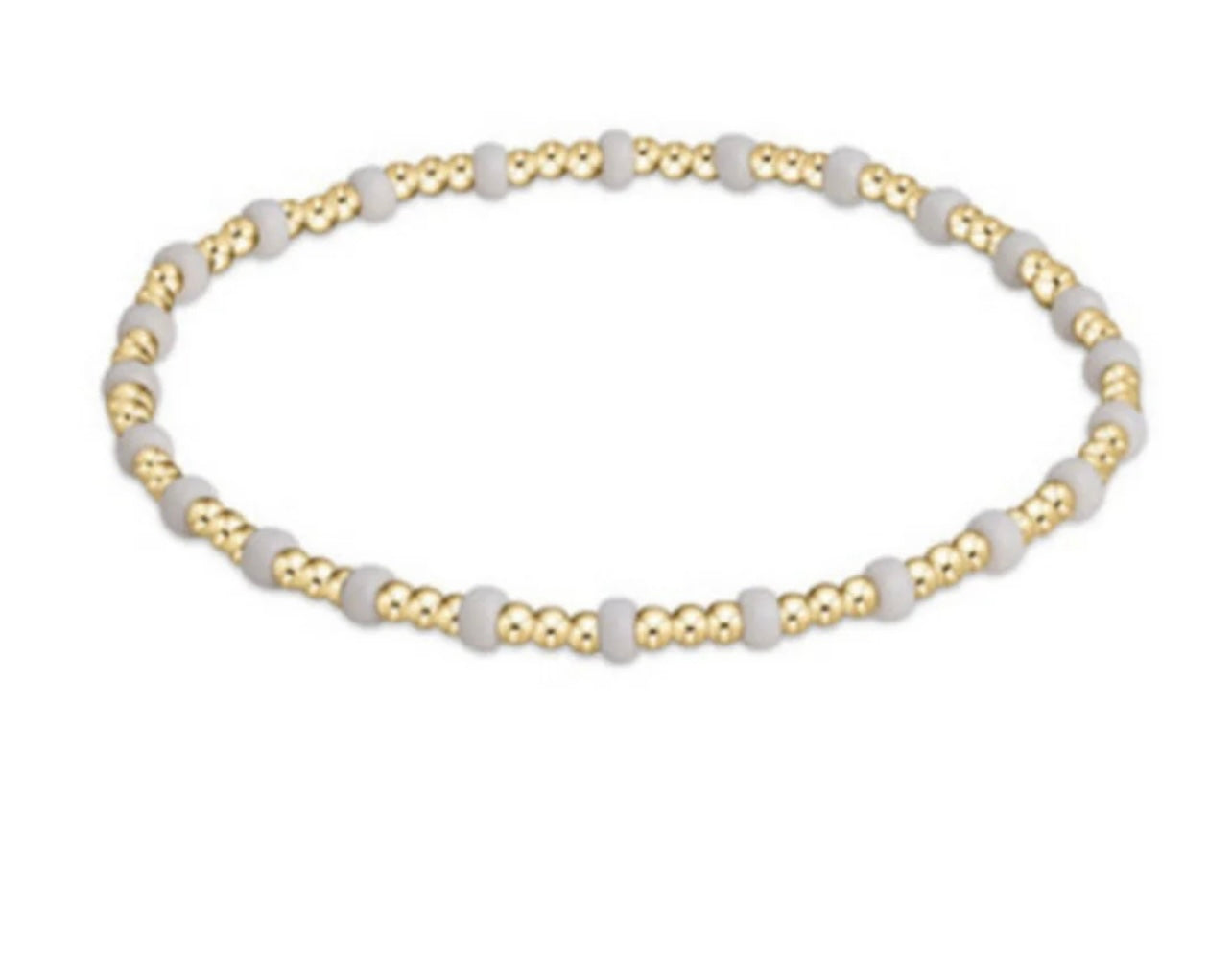 Gameday Hope Gold Sincerity Bracelet - White