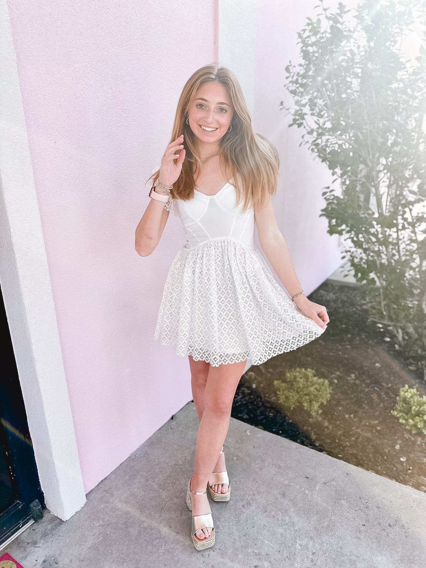 Best Dressed White Lace Dress