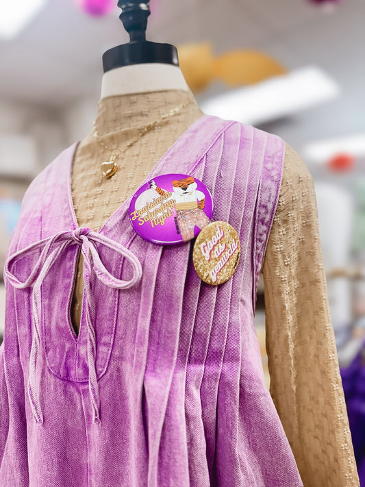 Gotcha Vintage Purple Denim Romper