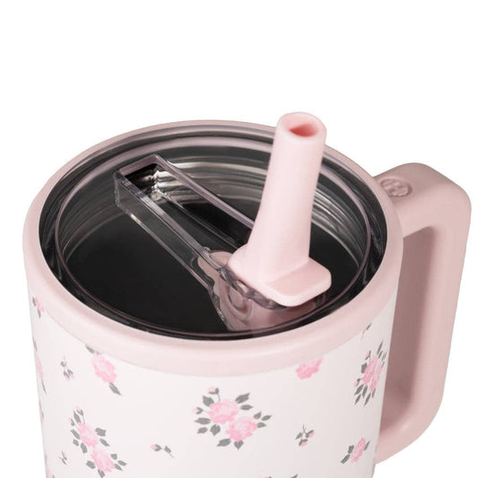 Wildrose Floral 32 oz Traveler Tumbler