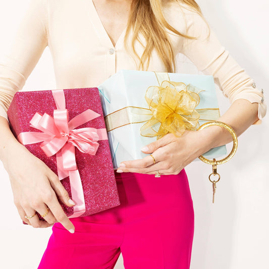 Resin Big O® Key Ring - Champagne Sparkle : Champagne