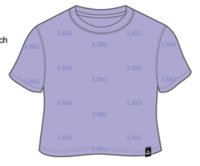 LSU Ritter Repeat Heavyweight Crop Tee