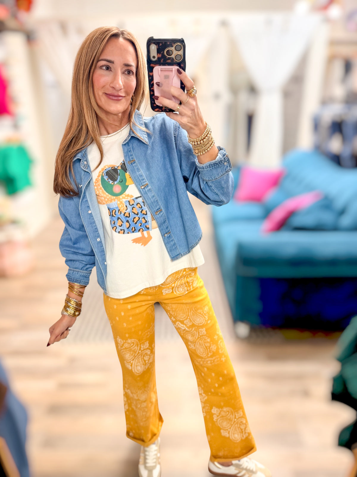 Bluebell Denim Button Up Top