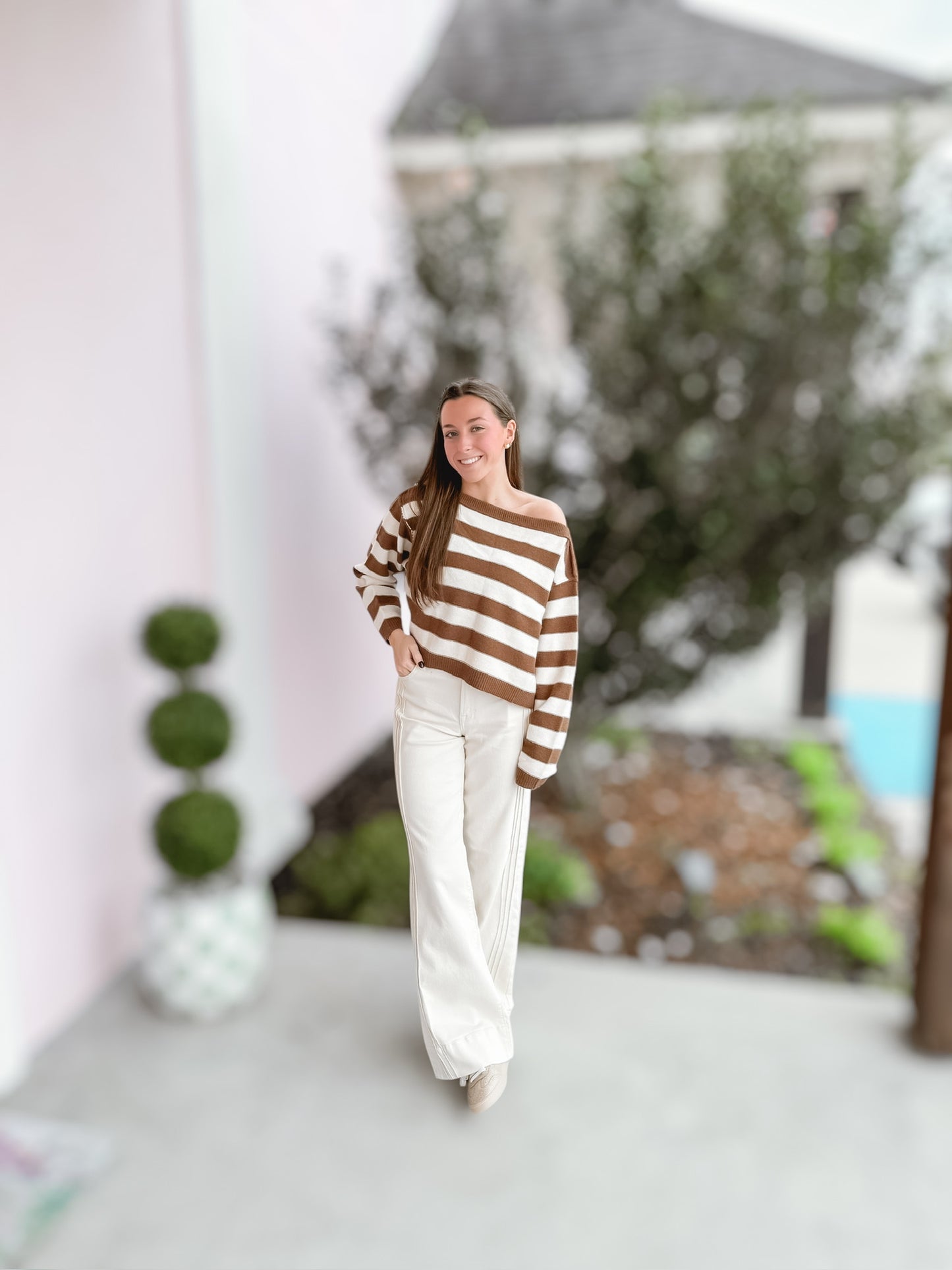 Chocolate or Vanilla Striped Sweater