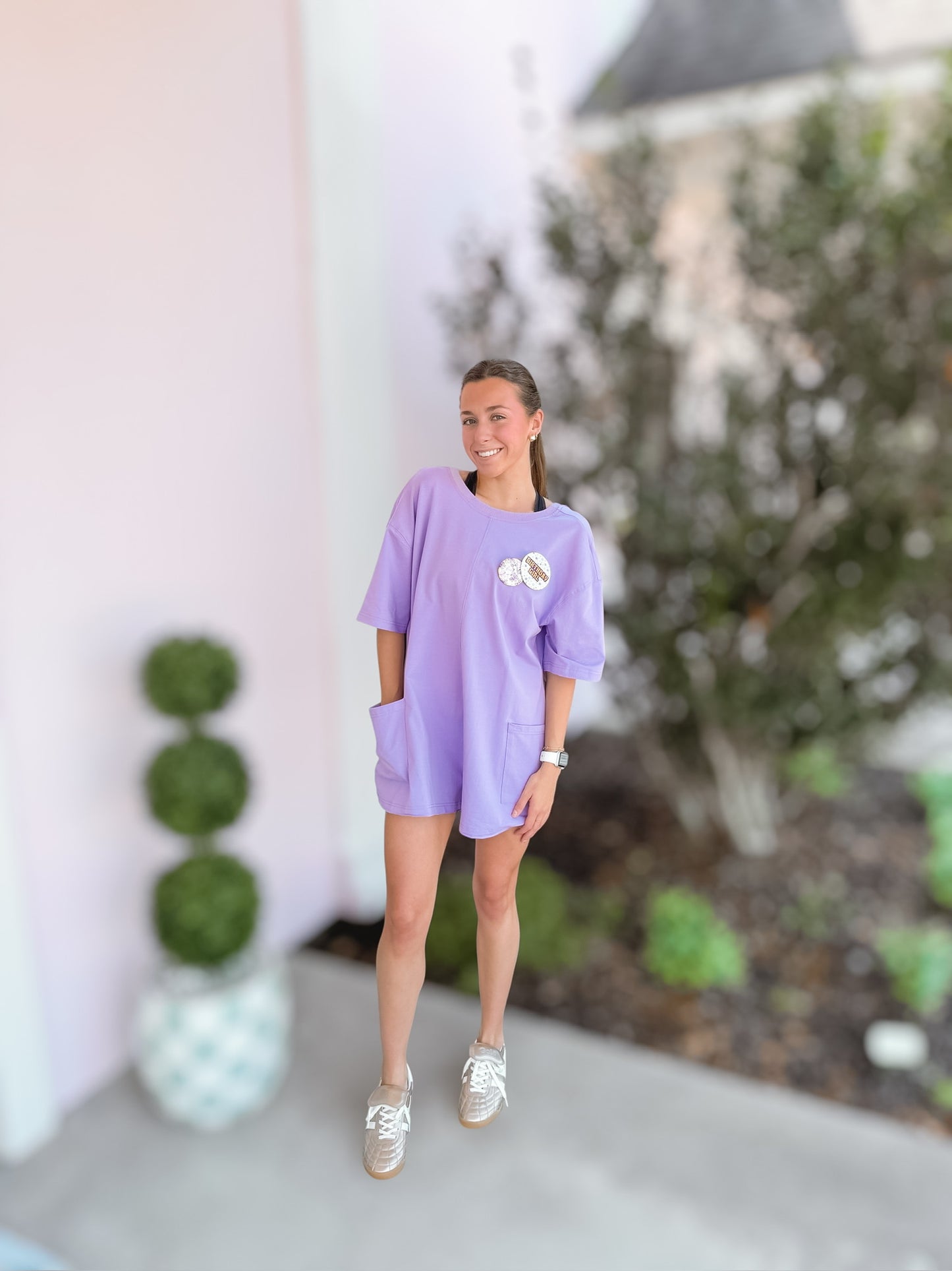 Home Run Lavender Romper