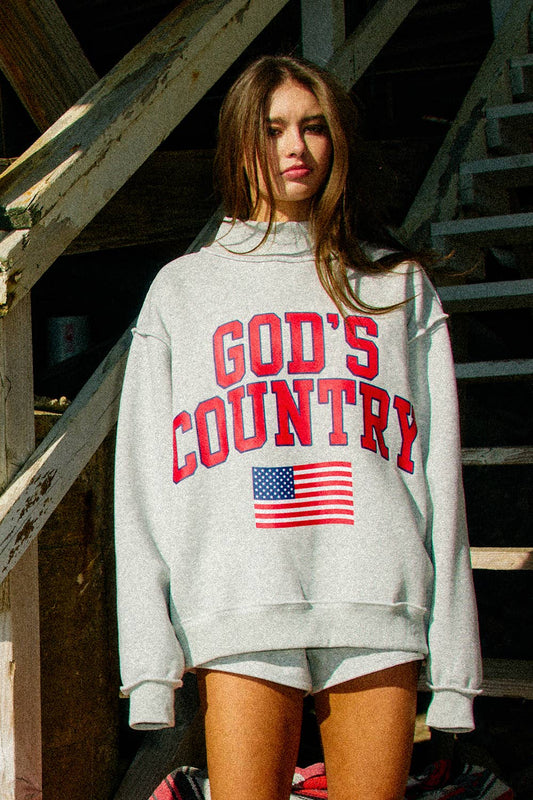 GODS Country Reversible Mock-neck Sweatshirt