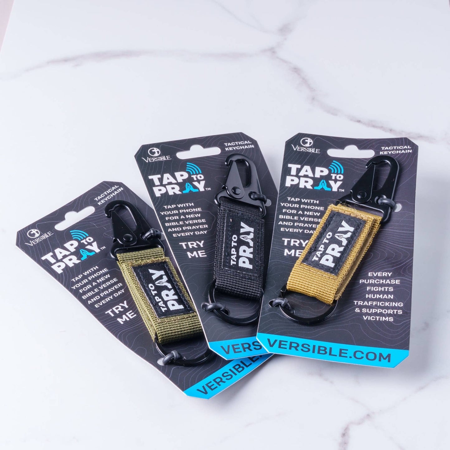 Tap To Pray™ - Tactical Carabiner Keychain