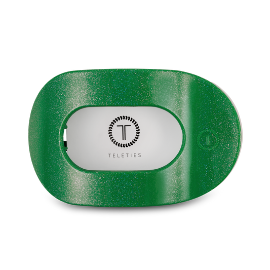 Round Flat Hair Clip | Large | Shamrock Shimmer