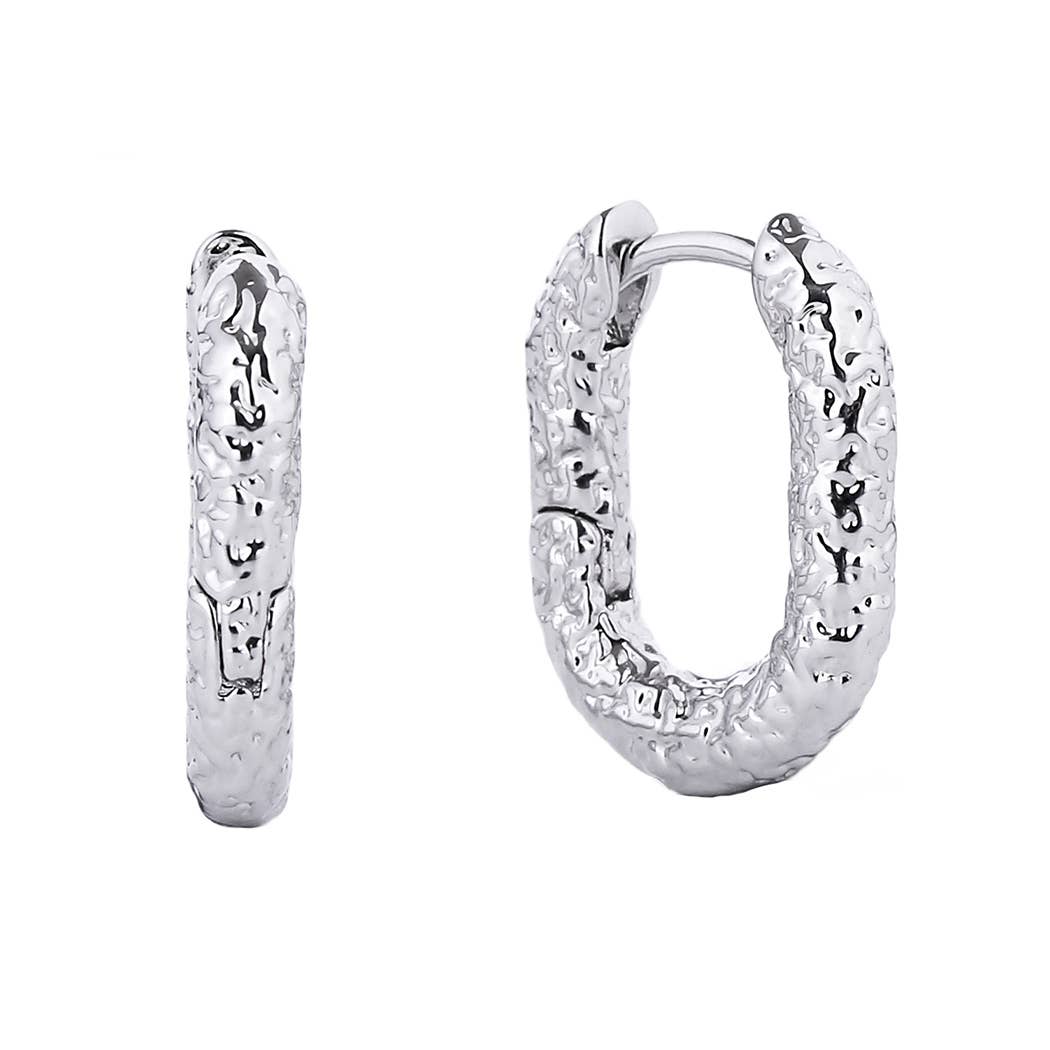 14K Gold-Dipped Mini Textured Hoops