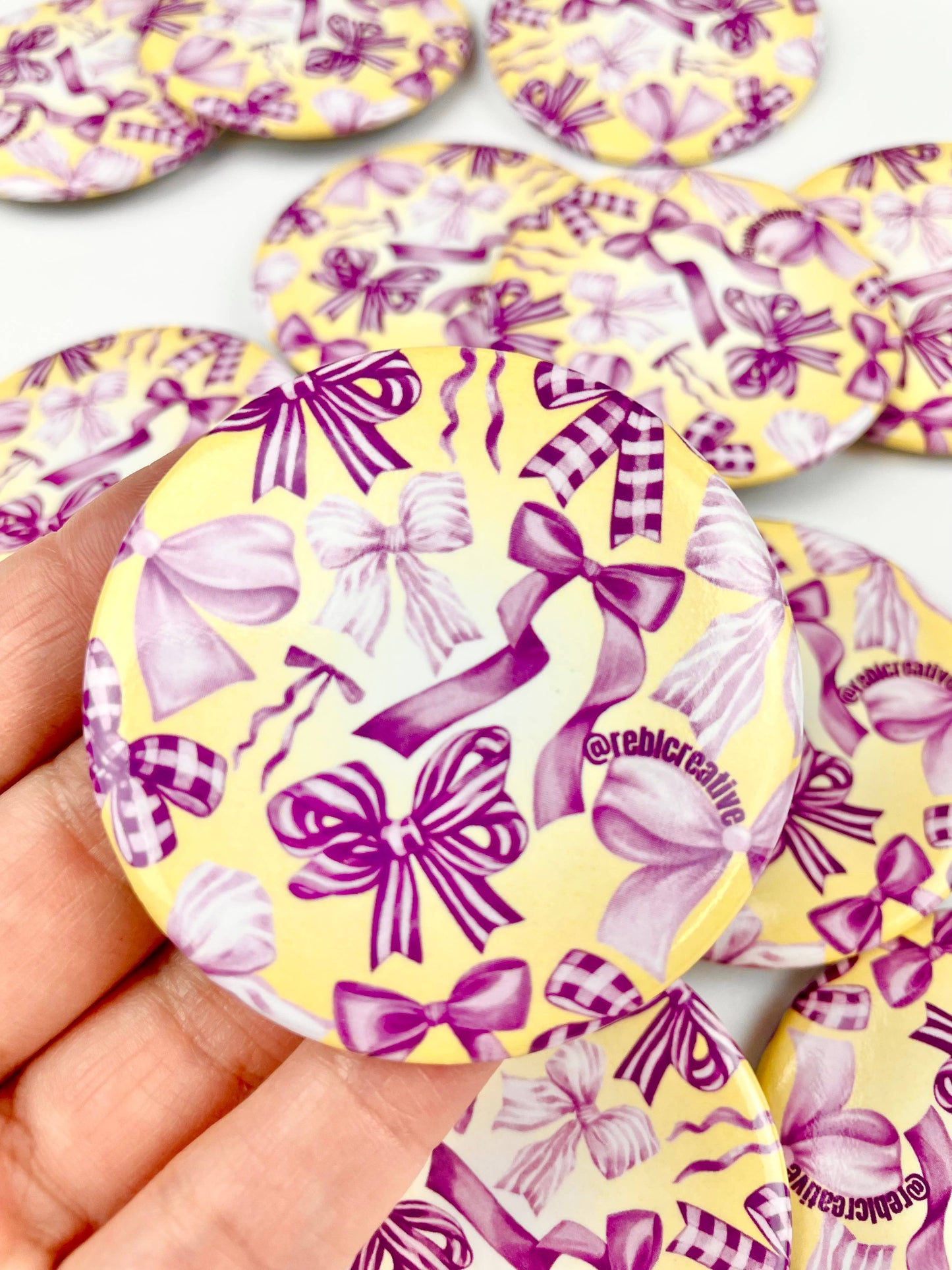 Bowland - Purple and Yellow - Game Day Button