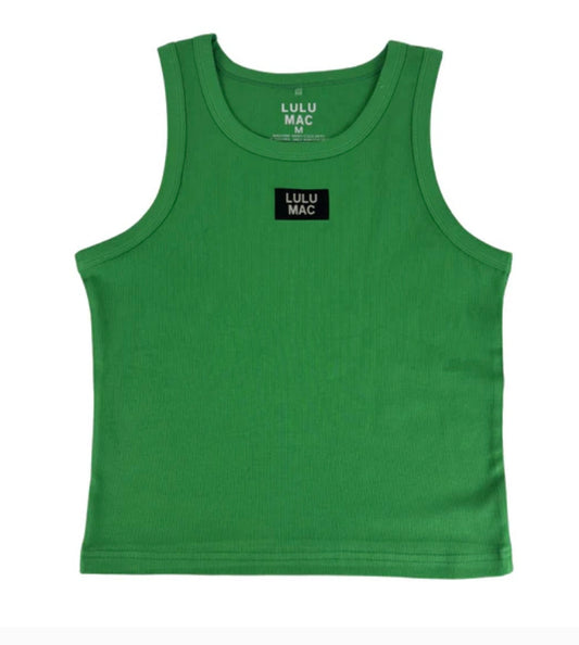 Kelly Green LULU MAC SOLID TANK TOPS