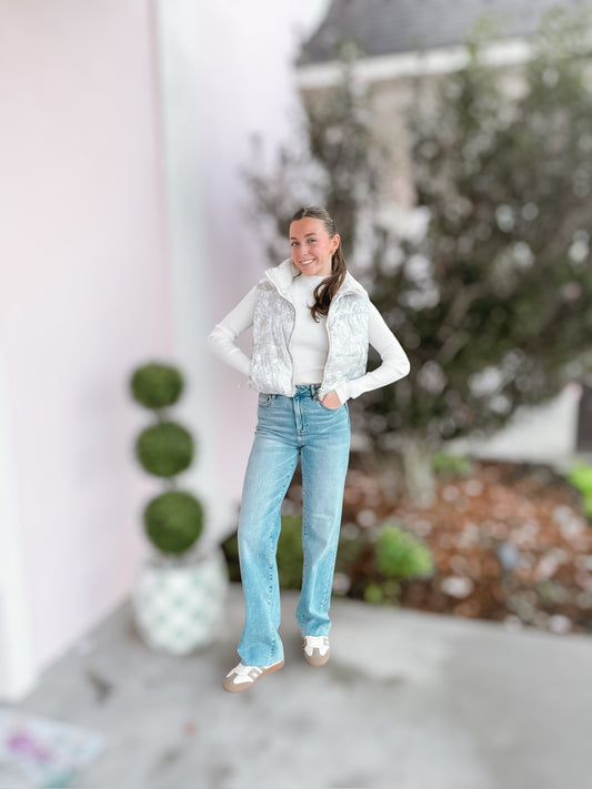 SBS Doorbuster Camo Puffer Vest by Simply Southern