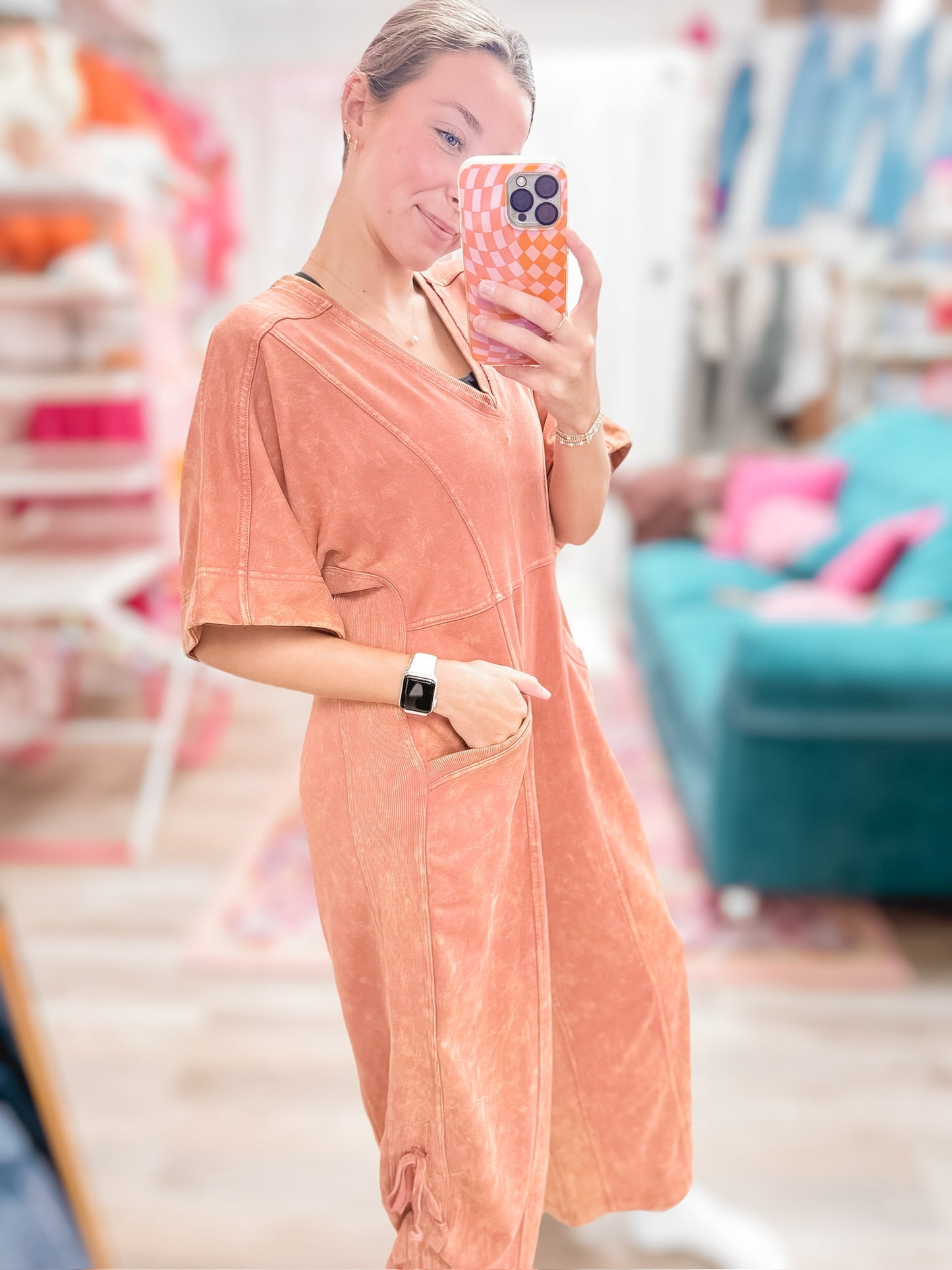 Give It All Dusty Rose Jumpsuit