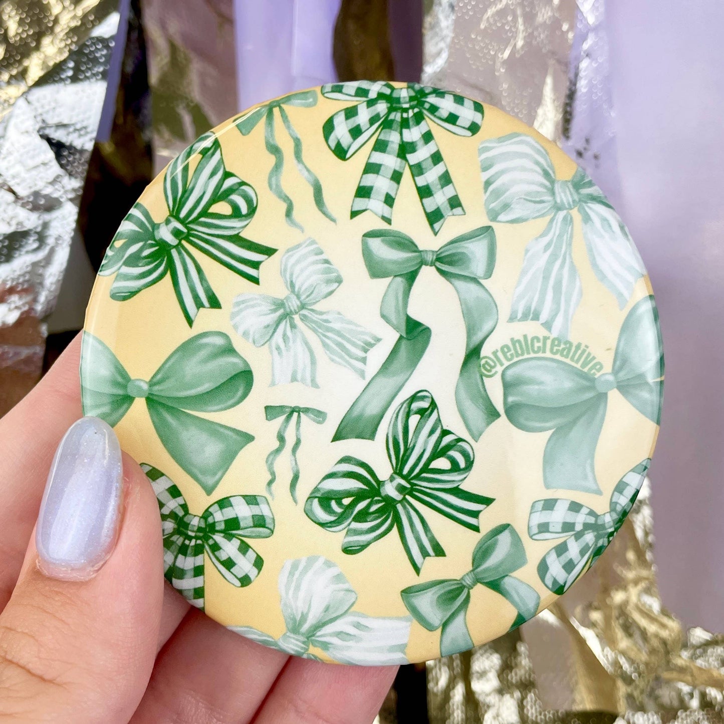 Bowland - Green & Yellow - Game Day Button