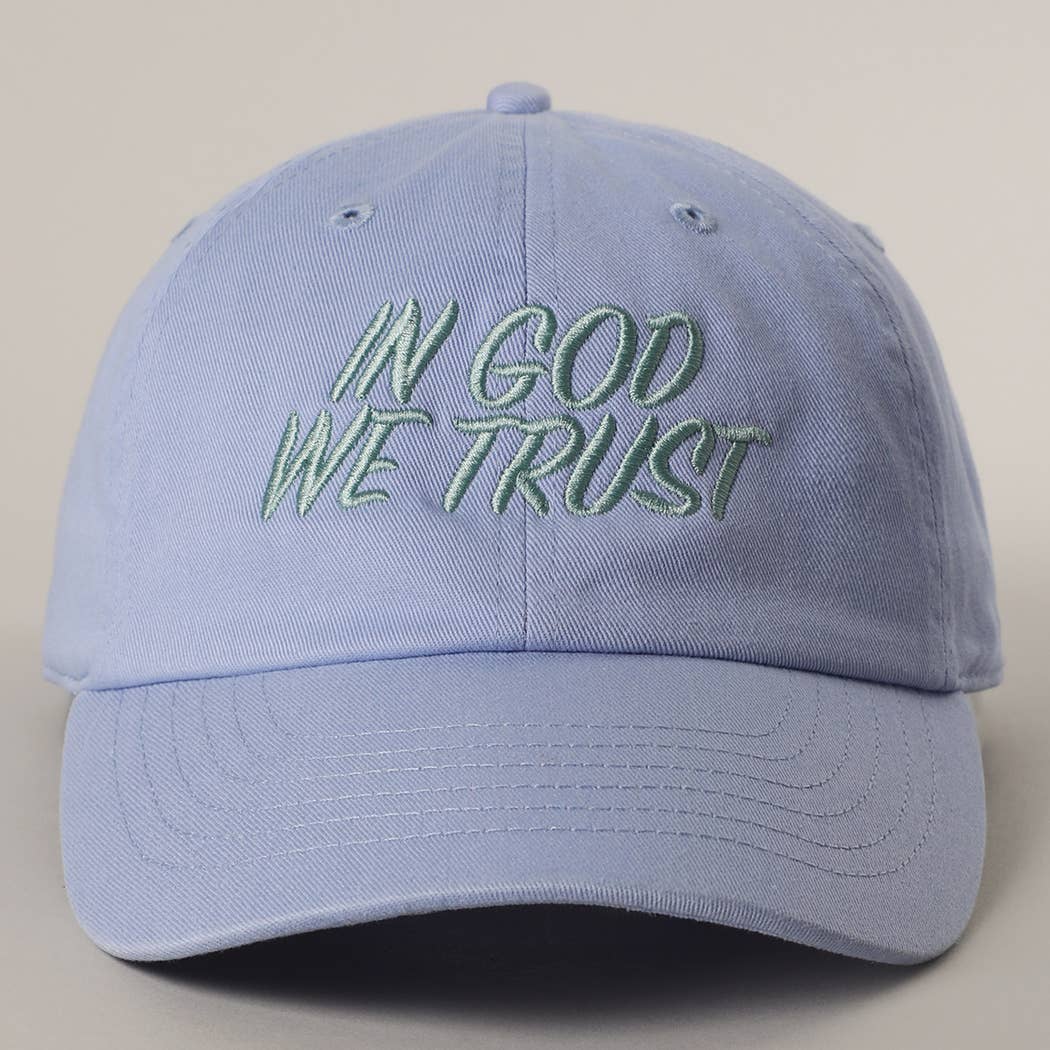IN GOD WE TRUST Embroidery Baseball Cap