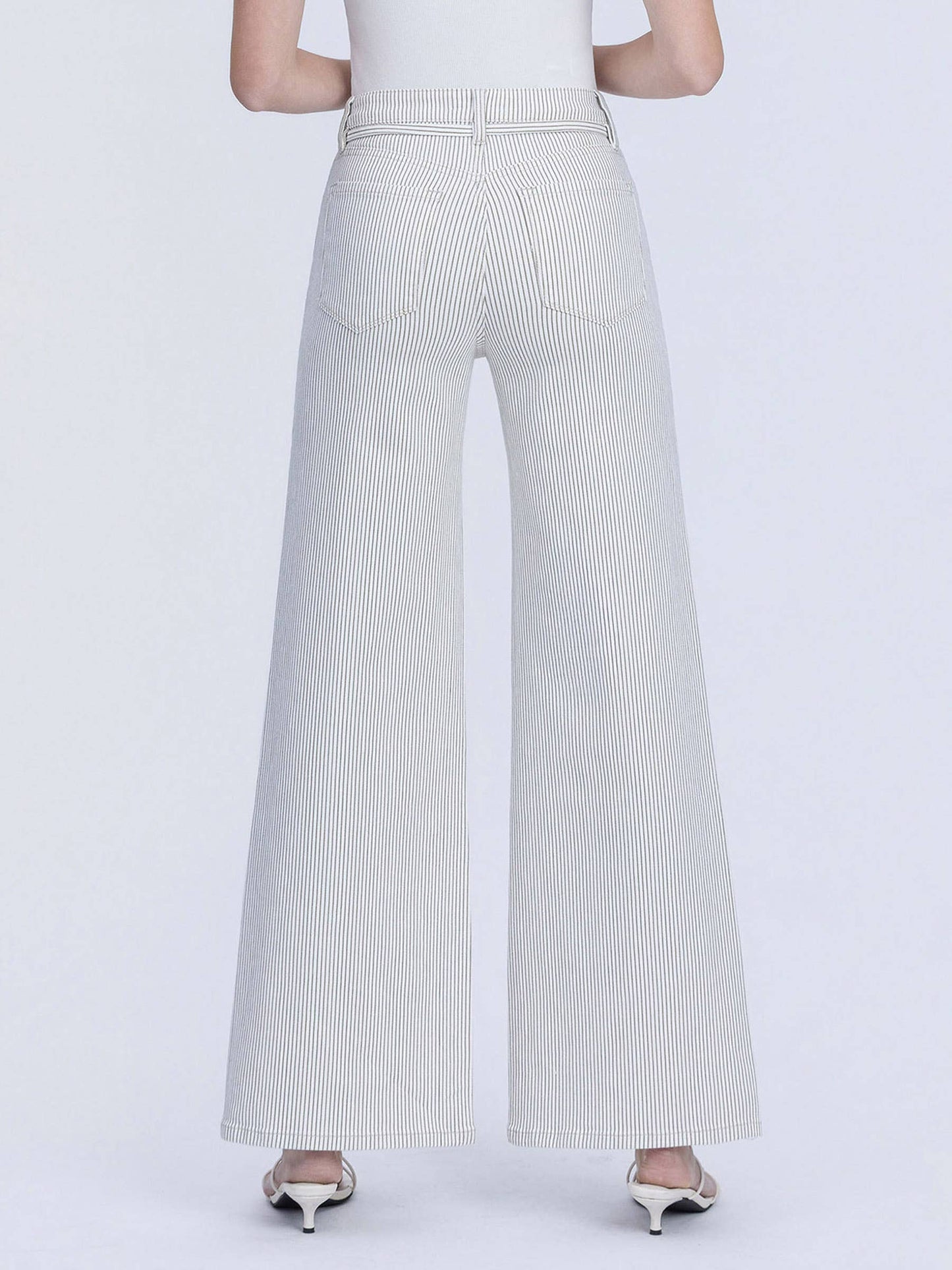 Livy HR Stripe Waist Tie Denim