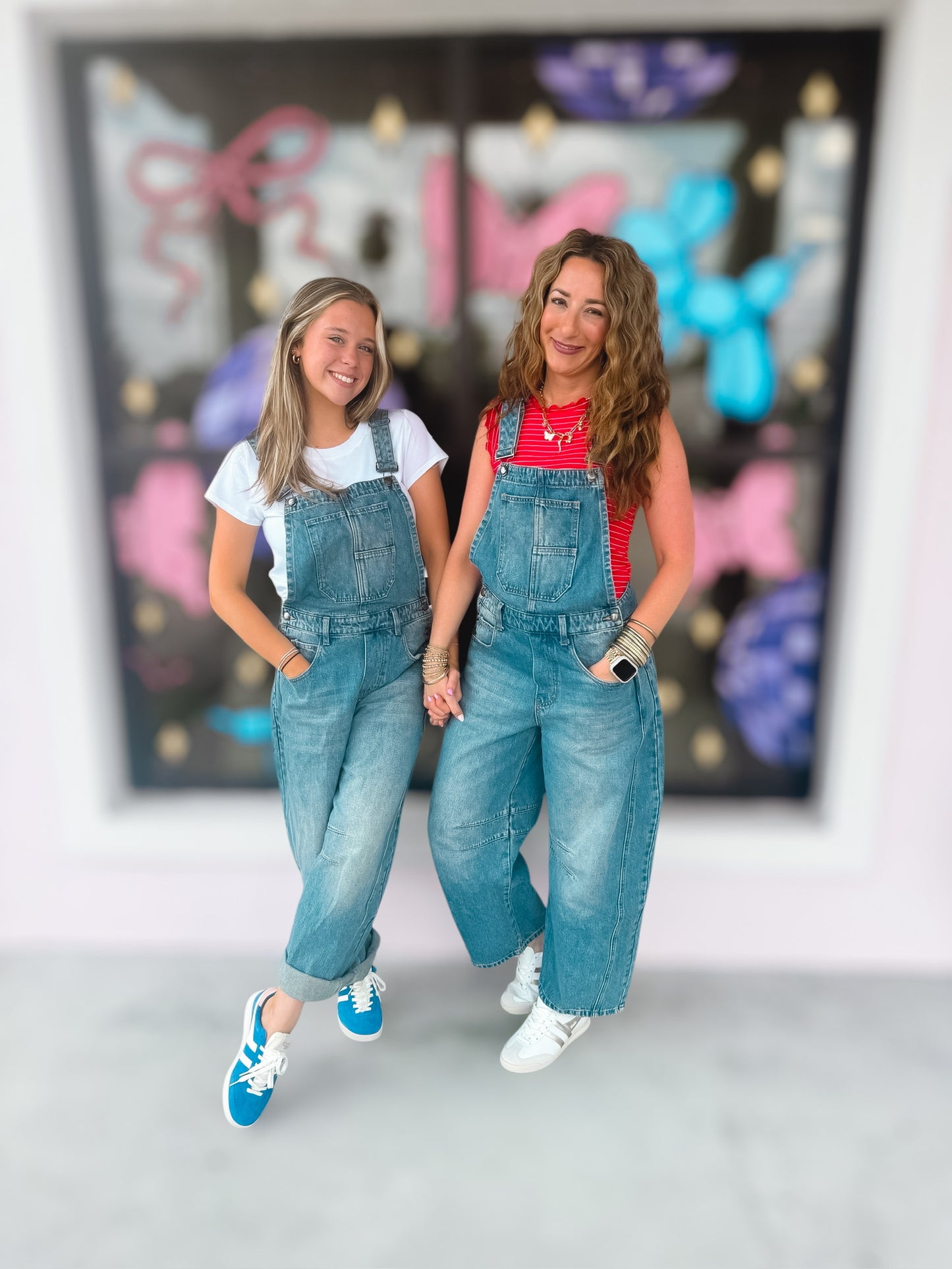 Urban Denim Barrel Overalls