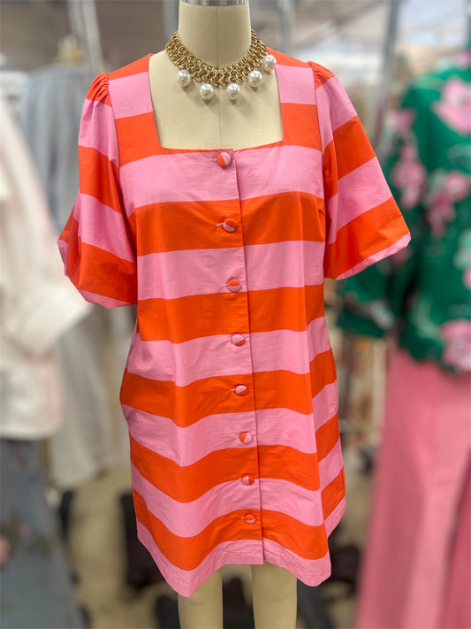 Pink Striped Sunkissed Dress