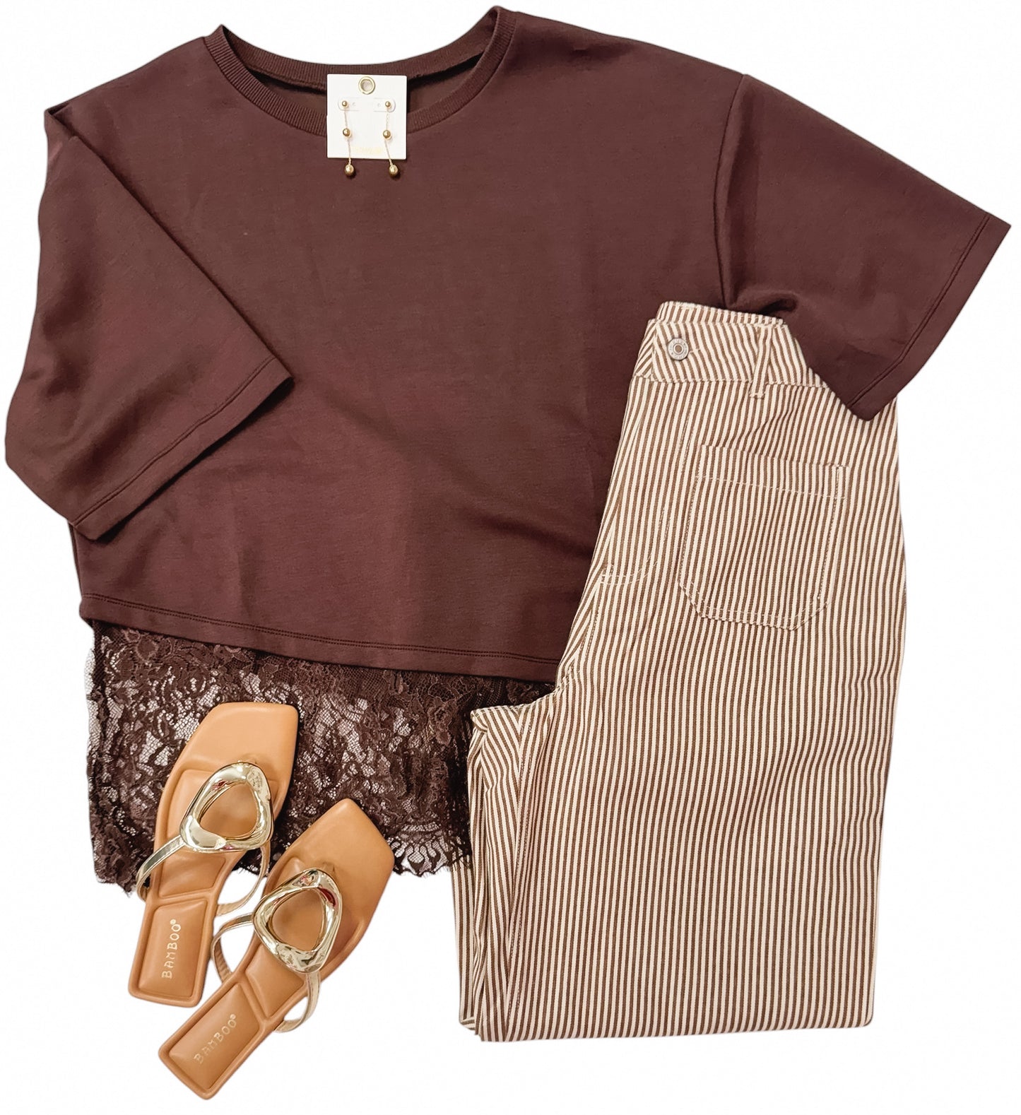 Brown Blooming Grace Blouse