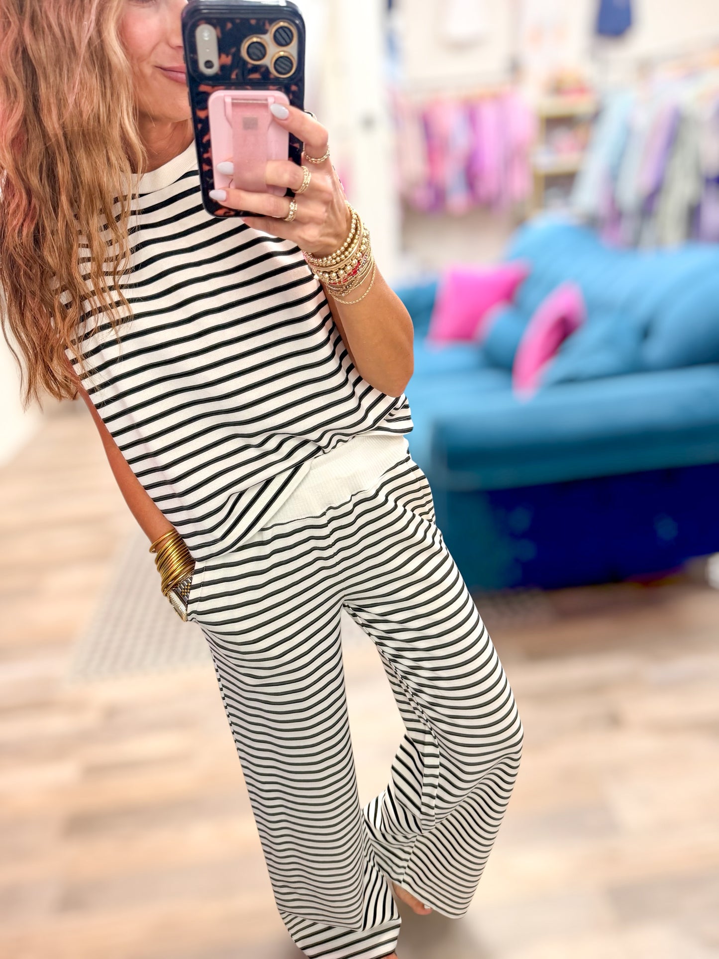 All Yours Black Stripe Set