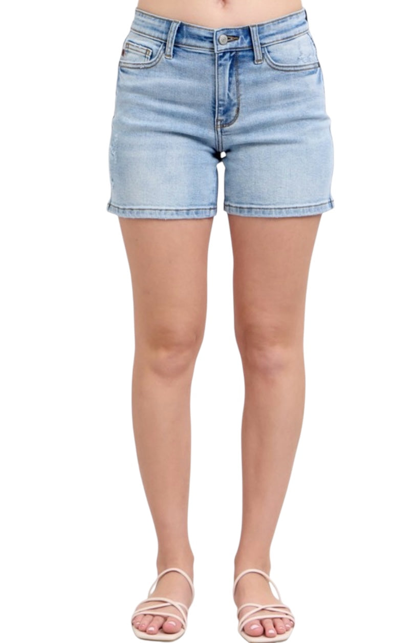 Just Judy Vintage Wash Dad Shorts