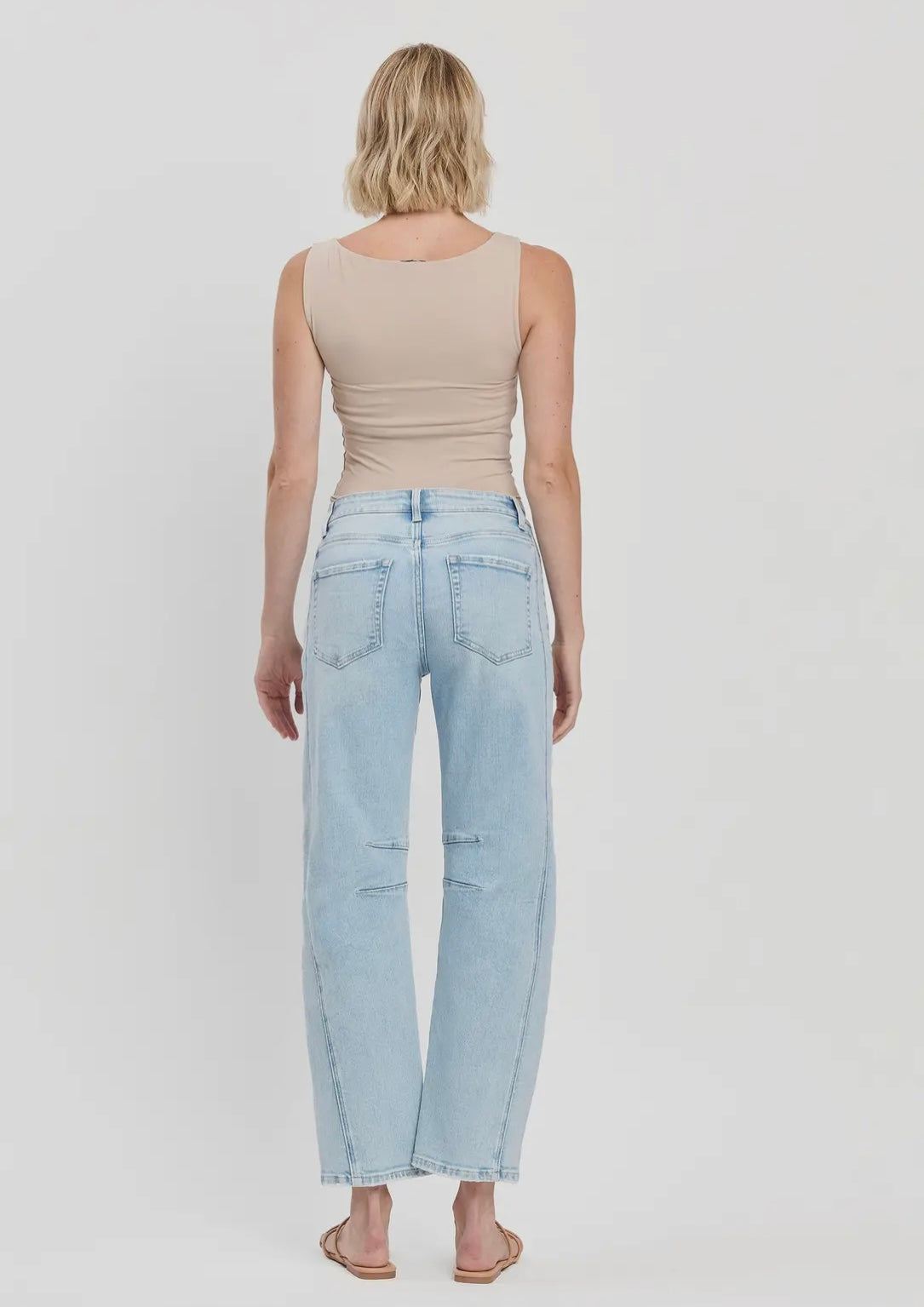 Northern Lights High Rise Black Barrel Jeans