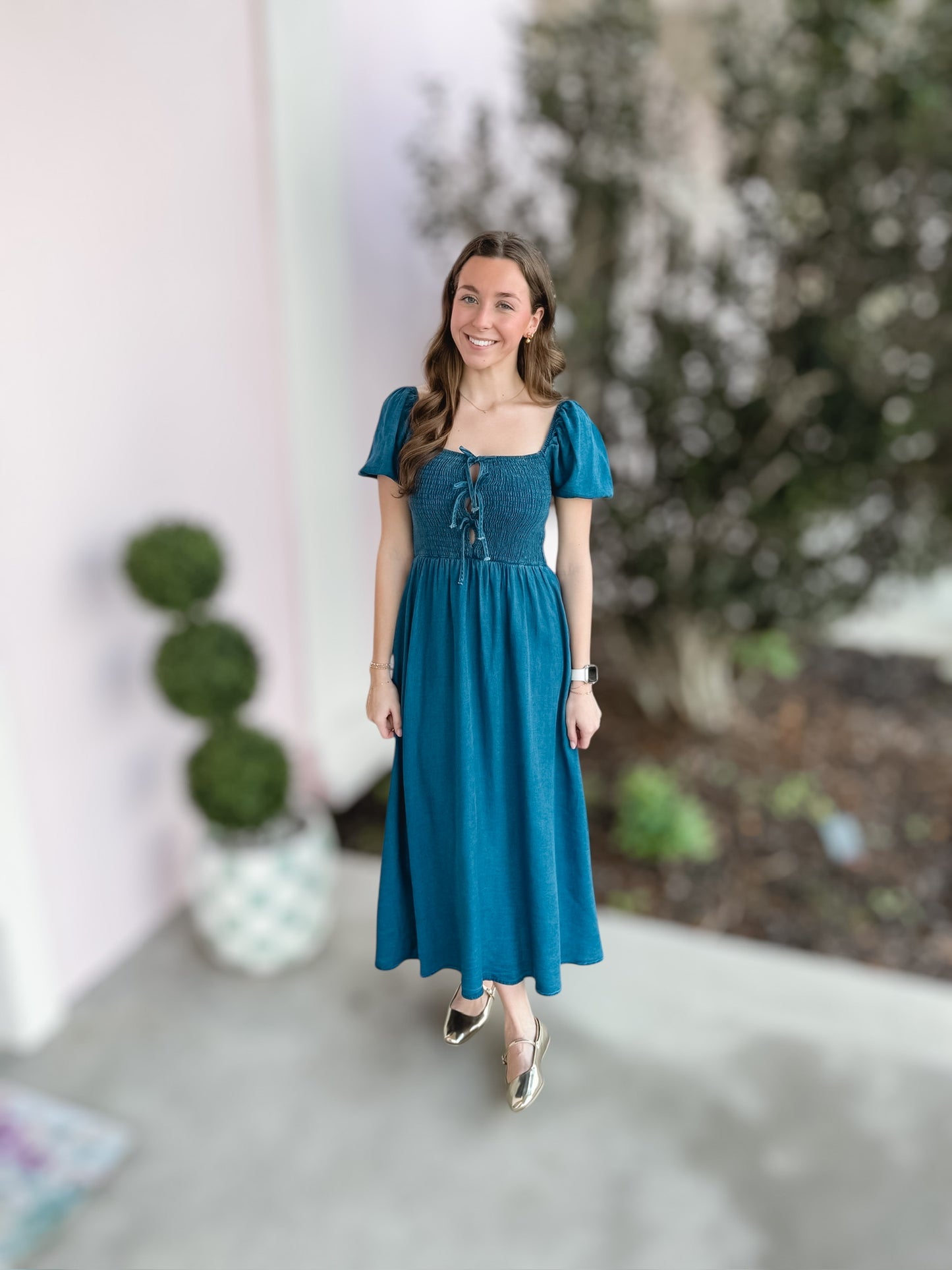 Tied To You Denim Dress