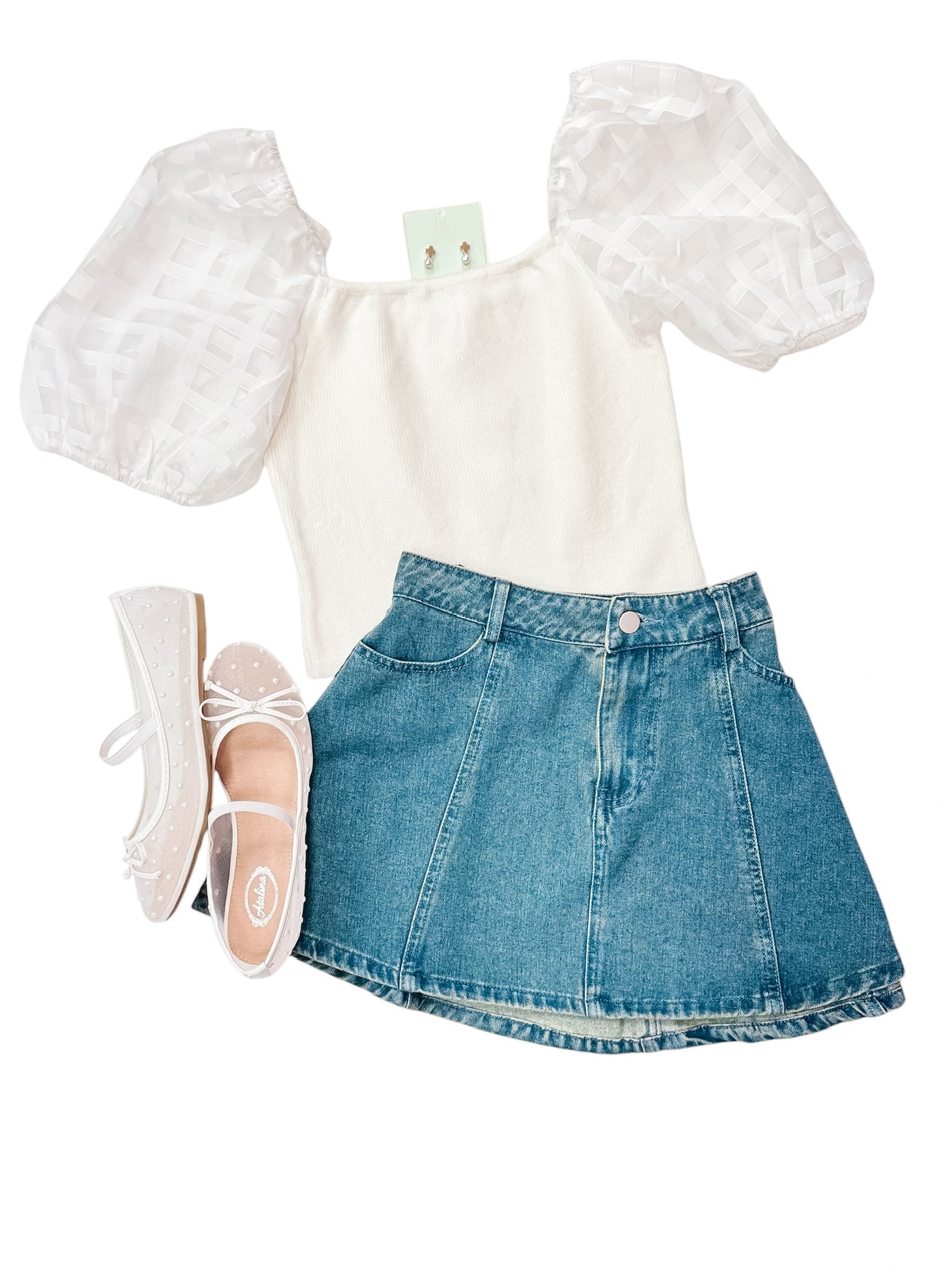 A Fate All Yours Off White Puff Sleeve Top