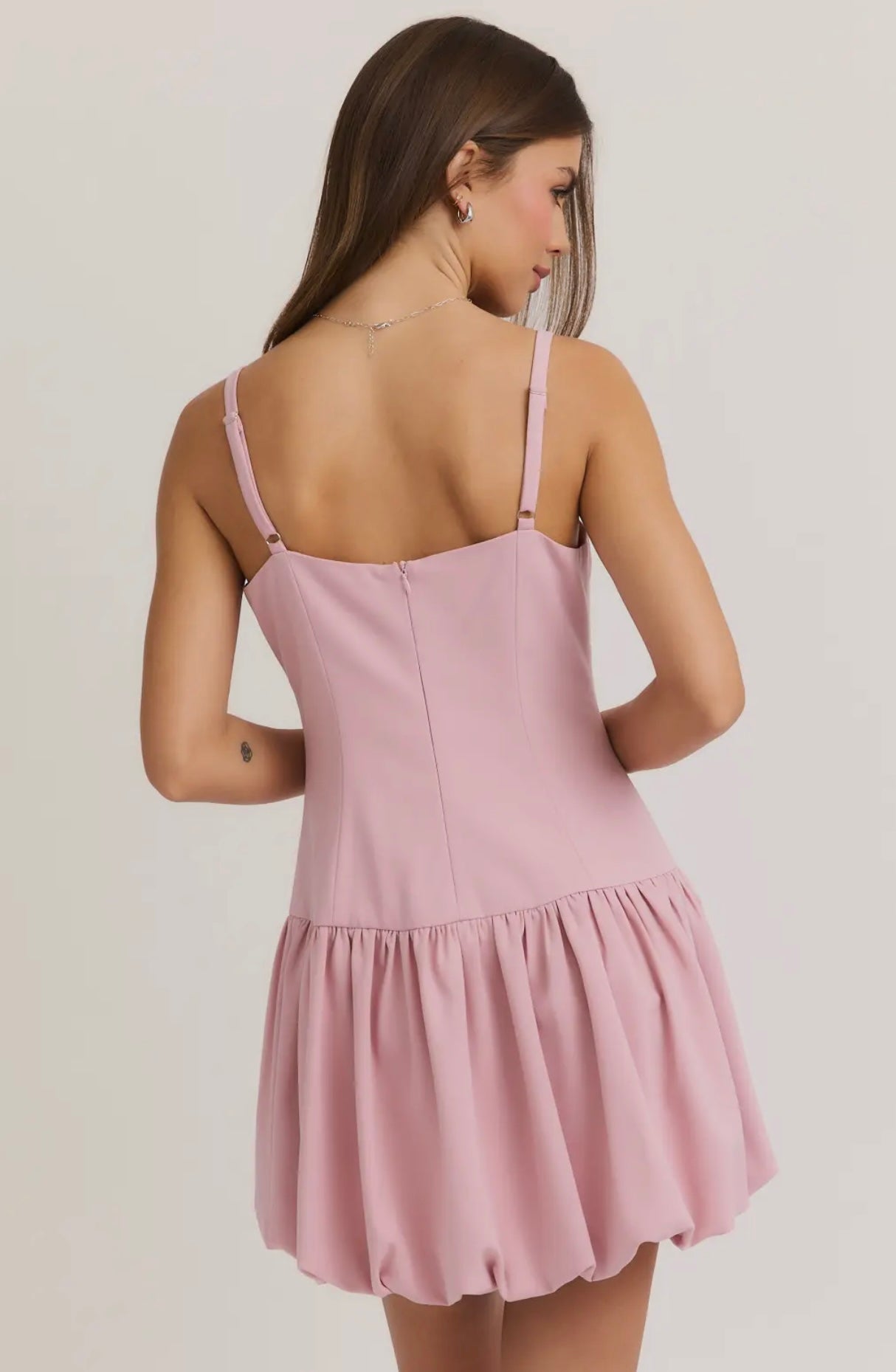 Up & Away Pink Balloon Mini Dress