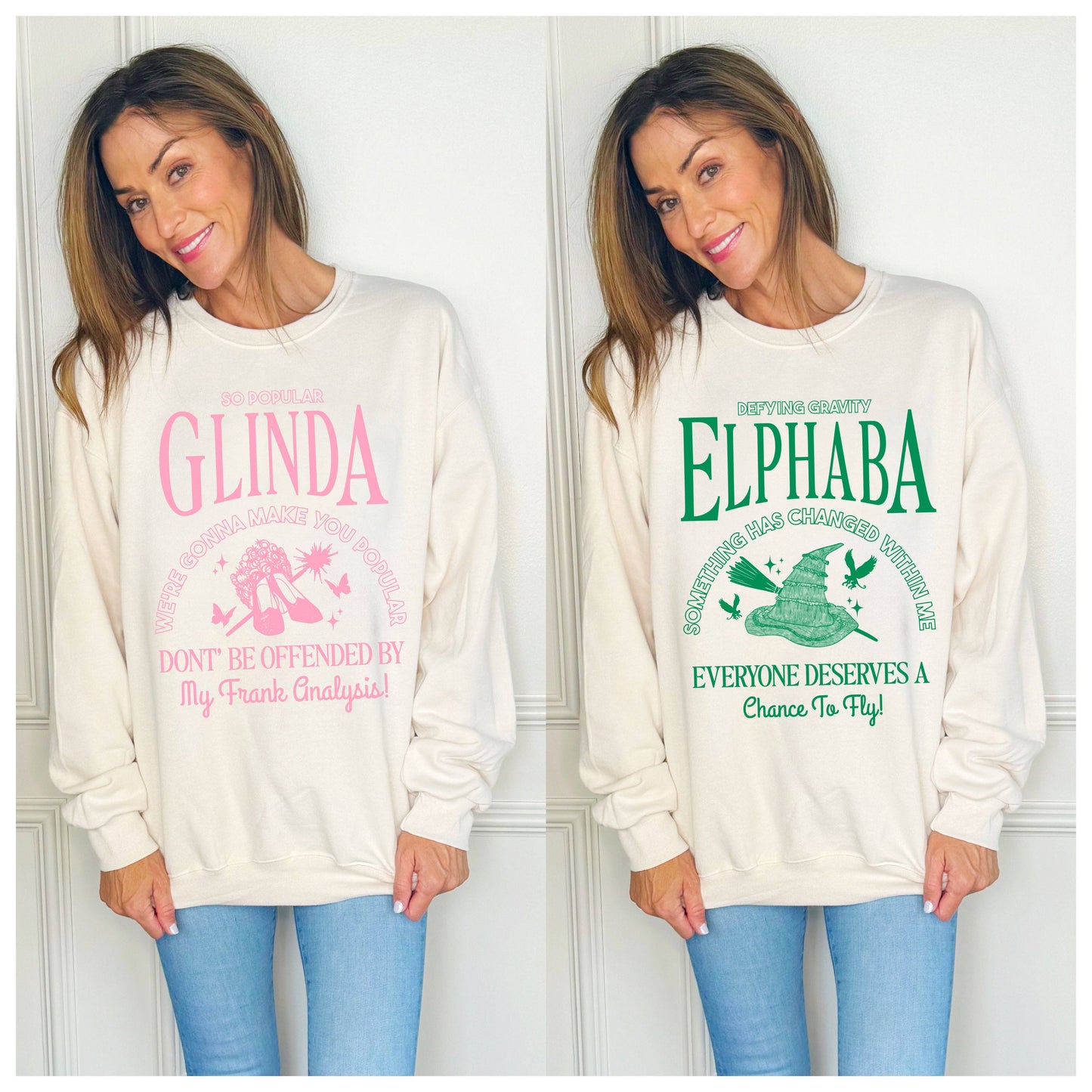 Elphaba OR Glinda Adult Sweatshirt