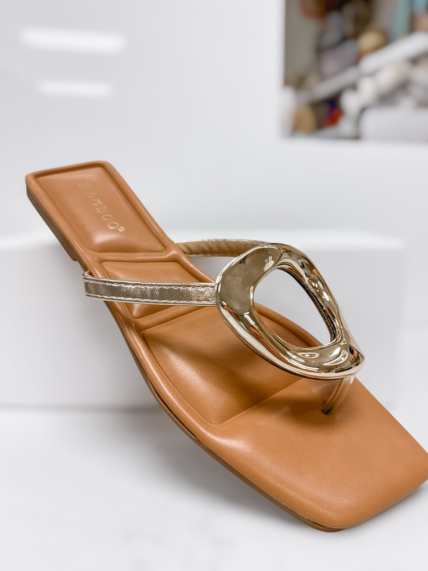 TOKYO Gold Tan Sandal