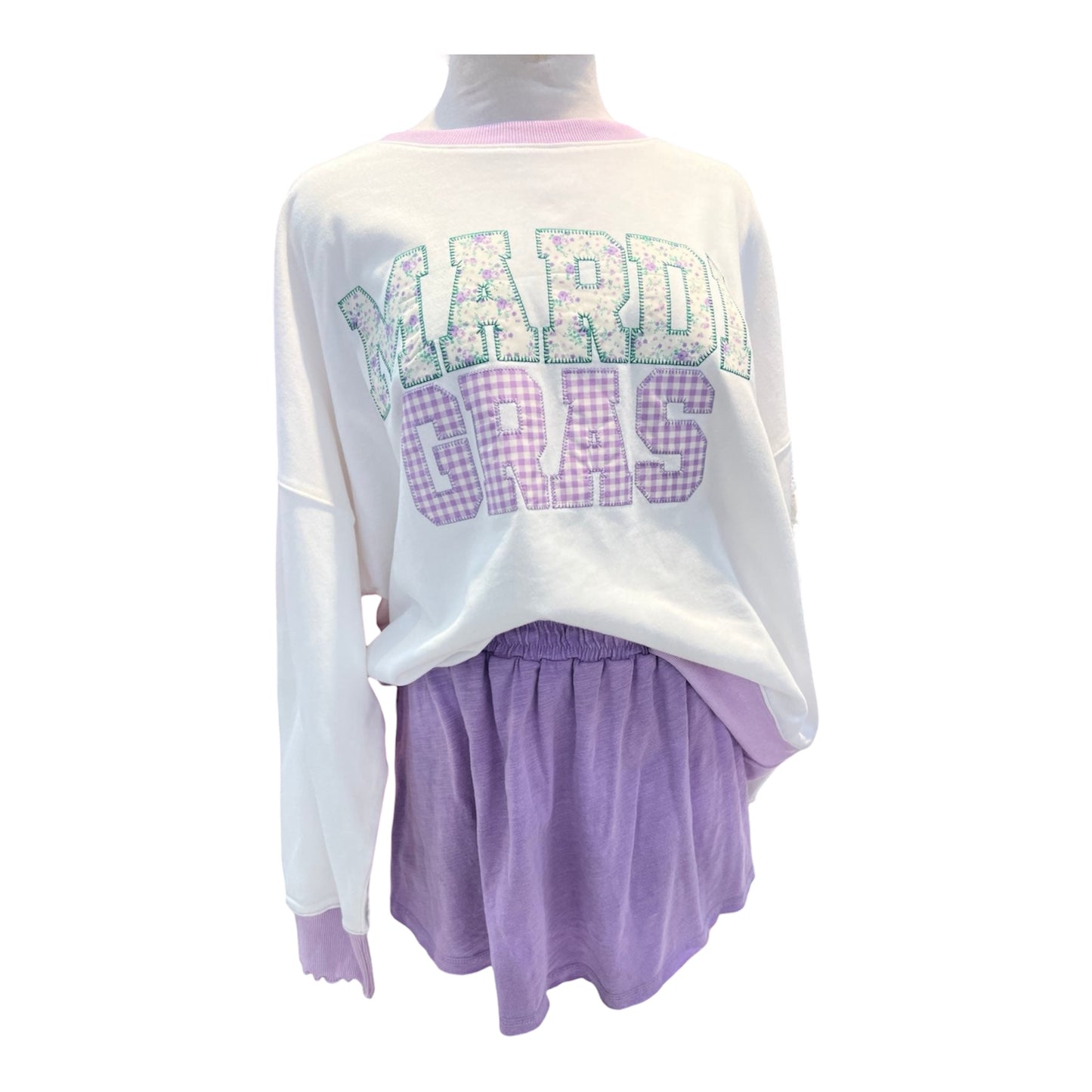 Twirl Lavender Cotton Skort