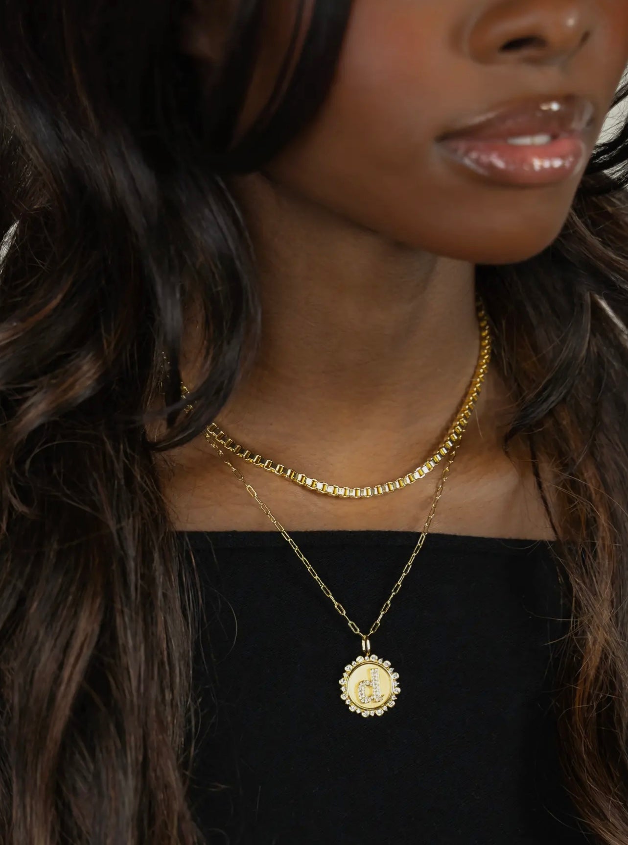 Vintage Coin Initial Charm