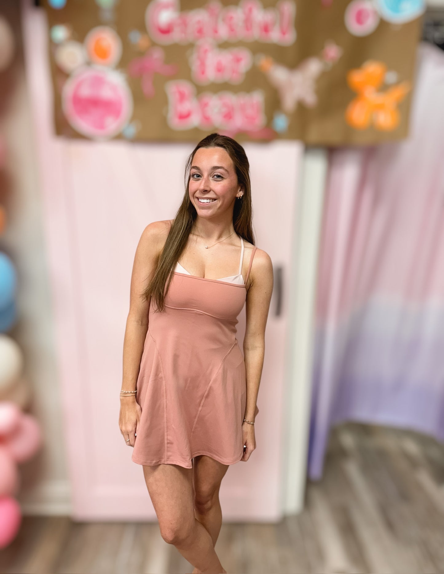 Baseline Tennis Dress Petal