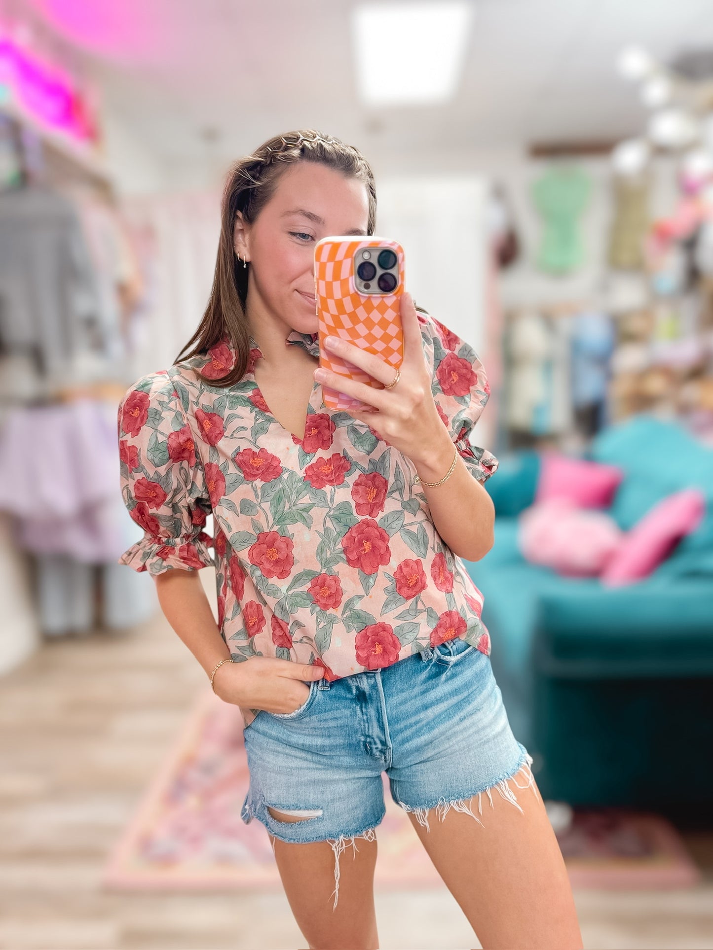 Vintage Rose Garden Blouse