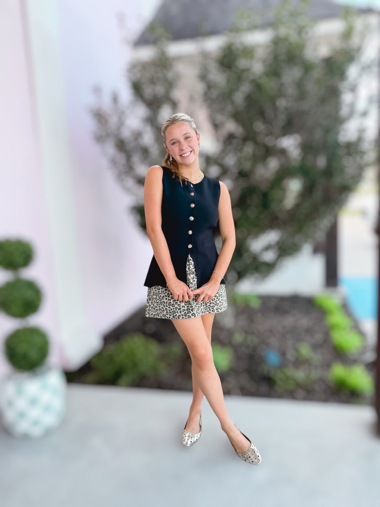 All Business Black Sweater Vest