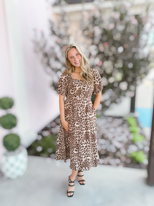 Wild Graces Printed Midi Dress