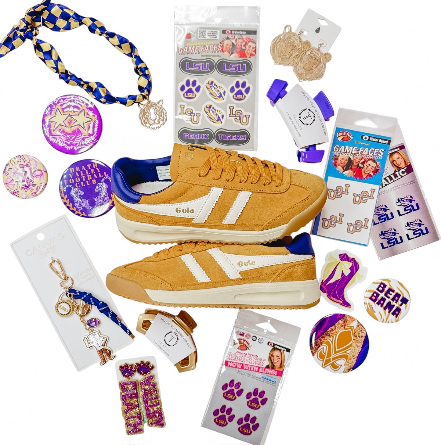 Gola Tornado 88 Trainer Sun/Off White /Plum